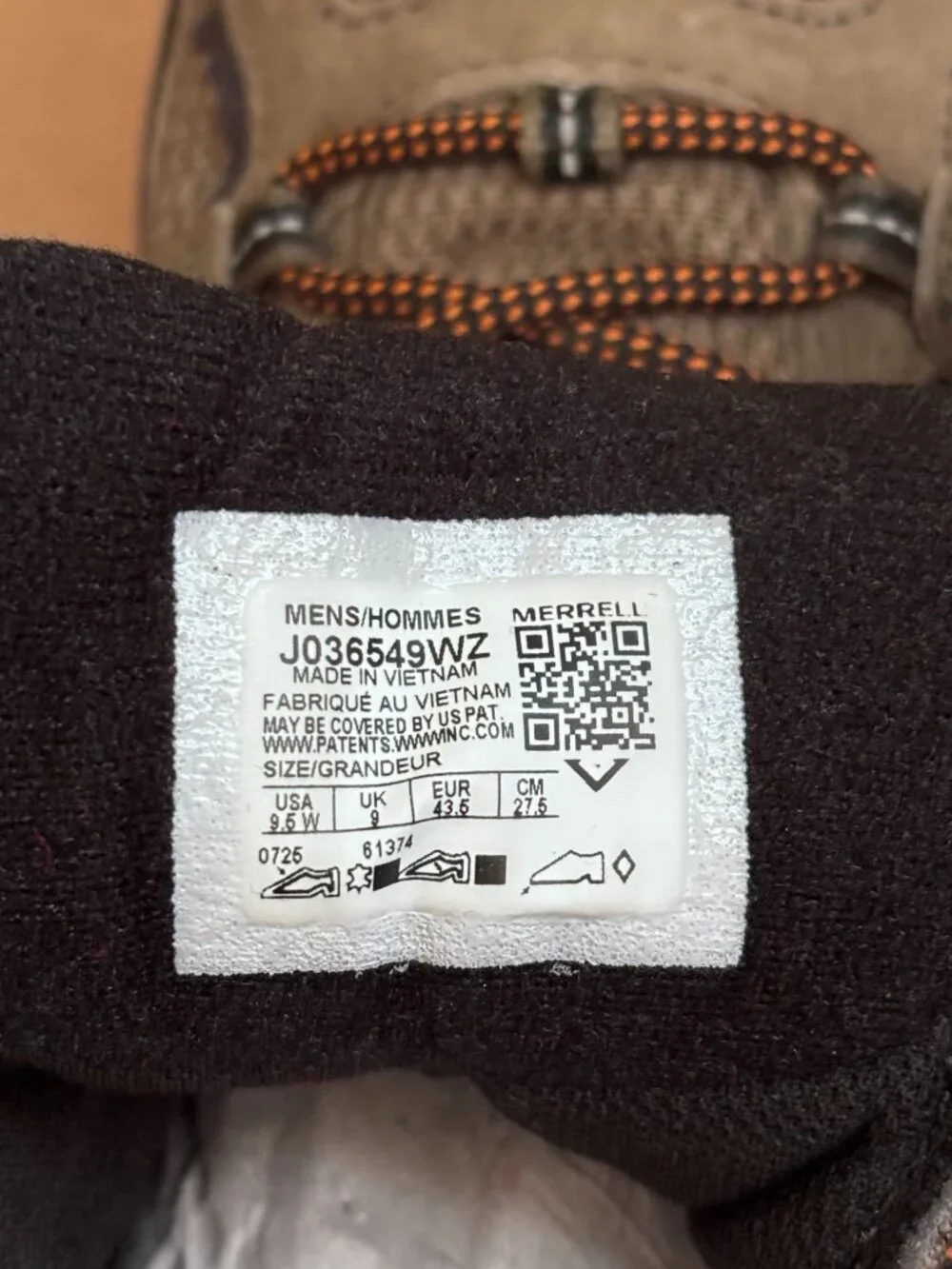 Merrell excellent used
